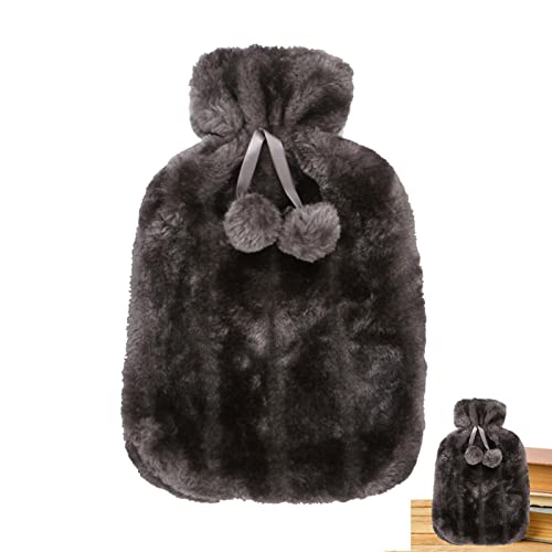 - Paño para bolsa de agua caliente | Funda de piel sintética para 2 litros (2000 ml) | Botella de agua caliente, cubierta suave para botella de agua para una comodidad