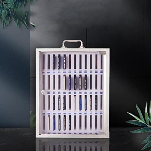 Image of Wall-Mounted Lockable Mobile Phone Storage Box with Handle - 12-Slot Safe Deposit Case for Office /Classroom Staff - Secure Cell Phone,12slots