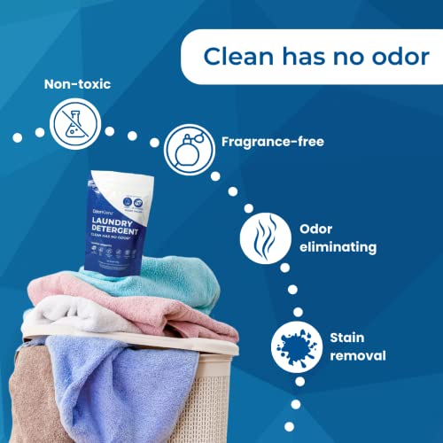 Odorklenz Laundry Detergent, Powder, Odor And Stain Removal, Non-Toxic, Hypoallergenic, Unscented #TOP2