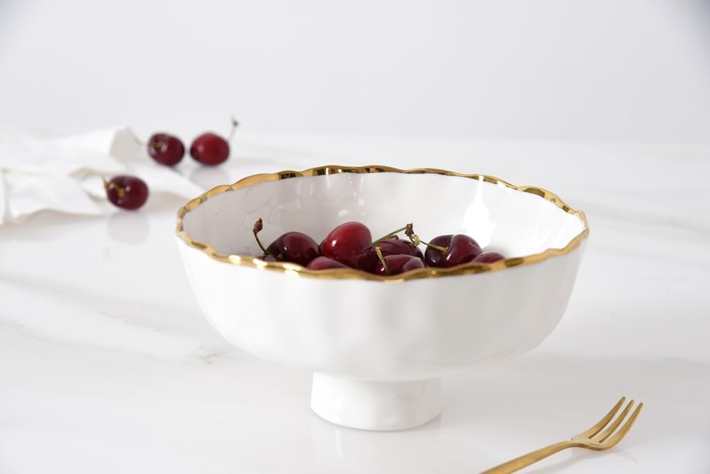 Pampa Bay Portofino Medium Footed Bowl, 8.5" x 8.5" x 4.5"
