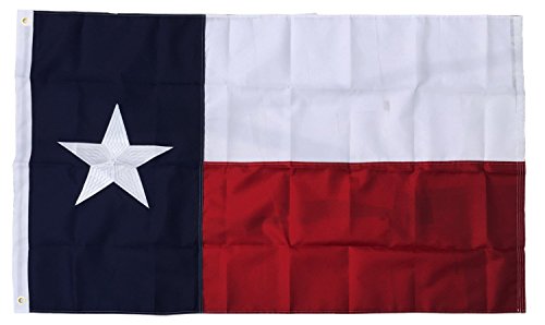 Maggift 3x5 FT Nylon Texas Embroidered Flag - TX