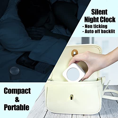 Betus Digital Travel Alarm Bedside Clock For Kid's Room - Auto Dimmable Backlight For Distraction-Free Sleep - Silent And Compact Design - Heartbeat Animation, Temperature And Snooze Function #TOP3
