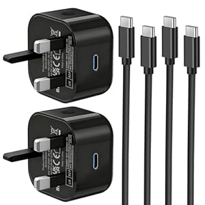 Samsung Fast Charger, Samsung Cable 1M and Plug USB C for Samsung Galaxy S25/S24/S23/S22/S21/S20/A16/A15/A17/A32/A33/A34/A35/A52/A53/A54/A55/A56/A26/A36, 2Pack USBC Charging Plug with Type C Lead 1M