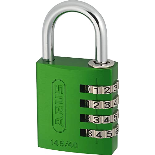 ABUS 465604 1Stück (S) Vorhängeschloss – Überfalle grün, Aluminium, 55 g, 1 Stück (S))
