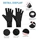ACWOO Kupfer Arthritis Handschuhe, Kompressionshandschuhe Herren Damen für Rheumatoide & Osteoarthritis, Copper Arthrose Handschuhe Fingerlose Handschuhe für Schmerzlinderung (M)