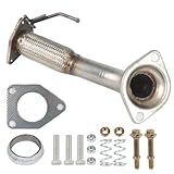 LELEHOKA Exhaust Front Flex Pipe Direct Fit Compatible for Honda Accord 2008 2009 2010 2011 2012 2.4L, fit for Acura TSX 2.4L 2009-2014 (EPA Compliant)