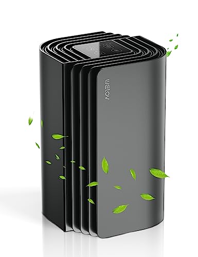 WELOV Air Purifiers for Home, Mini Portable H13 HEPA Air Purifiers with Aromatherapy for Better Sleep, 315 Sq Ft Coverage Removes Allergies, Pet Dander, Smoke Odor, Dust, 23dB Air Purifier for Bedroom