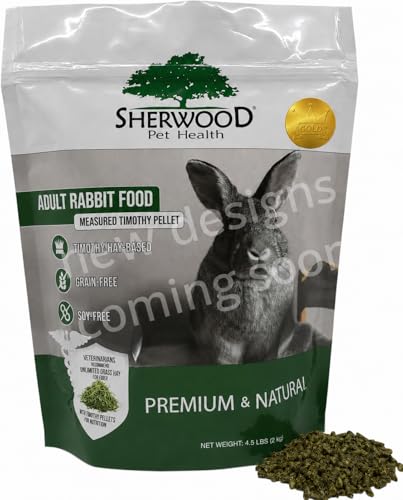 Sherwood Pet Health Adult XEF1 Rabbit Food Alfalfa Timothy Hay-Based ...