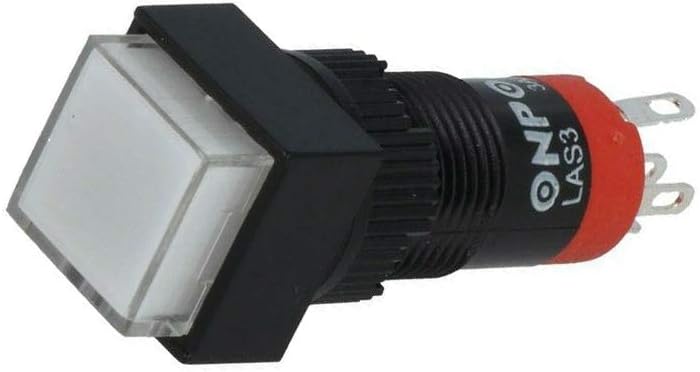 V10F-11-W Switch: Push-Button Pos: 2 SPDT 0.5A/250VAC 1A/24VDC White ONPOW