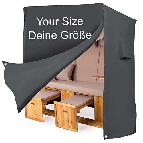 Strandkorb Schutzhülle Abdeckung auf Maß aus Cordura PU Strandkorb...
