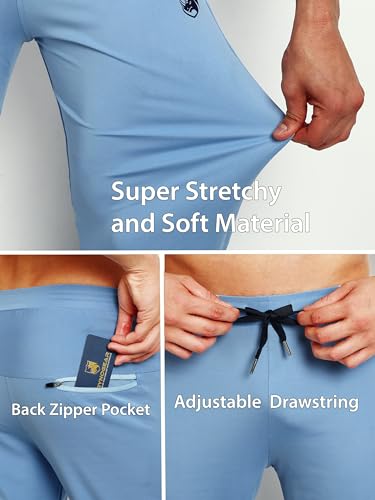 Image of RynoGear Track Pants for Men with Zipper Pockets (Pack of 2)