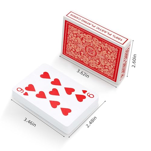 Timenued CARD696 Plastic Playing Cards Waterproof Playing Cards 2 Pack,Decks Of Poker Cards Set thumb #3