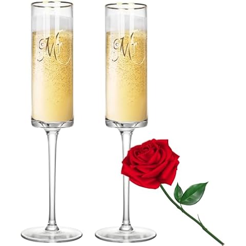 Atldmphic Elegant Crystal Champagne Flutes Cover