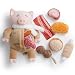 Nocciola Stuffed Pig Dog Toys: Hide and Seek Funny Squeaky Crinkle Plush Dog Chew Toys for Small Medium Breed, Cognitive Training Pet Enrichment Gifts Supplies