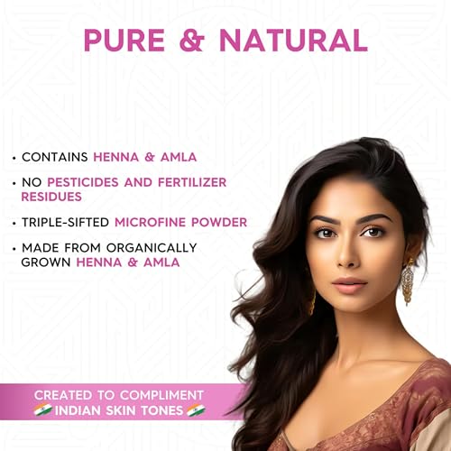 Image of Megha Mehandi Hair Colour for Women & Men, Henna Based Mehndi, Organic Hair Dye Without Chemicals and Ammonia, Natural Black, 45 g (Pack of 3)