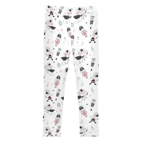 Girls Leggings Soft Toddler Ankle Length Bottoms Christmas Nutcracker Mouse King Kids Dance Yoga Pants 4-10 Years2