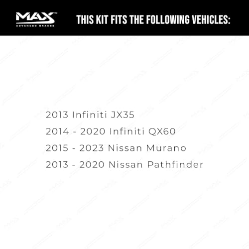 Image of Max Advanced Brakes Front & Rear Brake Kit For Nissan Murano