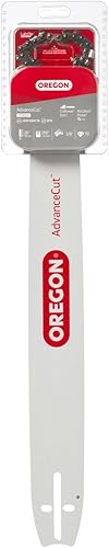 Oregon Barra guía de motosierra y combo de cadena, repuesto AdvanceCut para cadenas de sierra, con cadena de retroceso bajo, longitud de barra de 20
