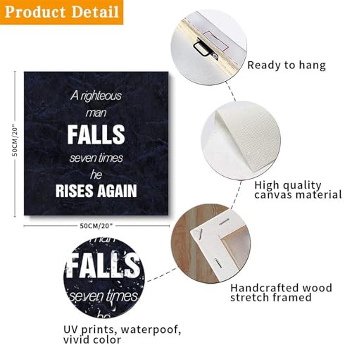 Lienzo motivacional moderno de 20x20 cm, el cuadro perfecto para decorar tu hogar 3