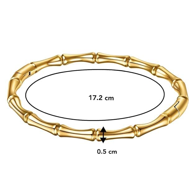 Image of Bracelet for women Bangles for women Anti Tarnish Stylish Adjustable Bracelet for girls gold Kada for Women Accessories Anti Tarnish Jewellery Stainless Steel Cuff Bracelet gifts