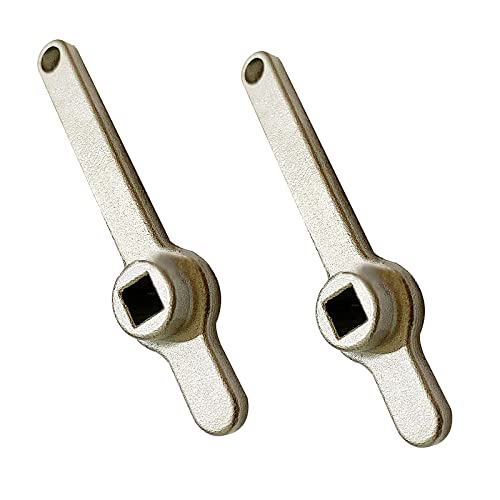 2 Stück Heizung Entlüftungsschlüssel, Heizungsschlüssel Vierkantschlüssel Heizungsentlüftungsschlüssel Entlüftungsschlüssel für Heizkörper Heizungsventil aus Premium Edelstahl