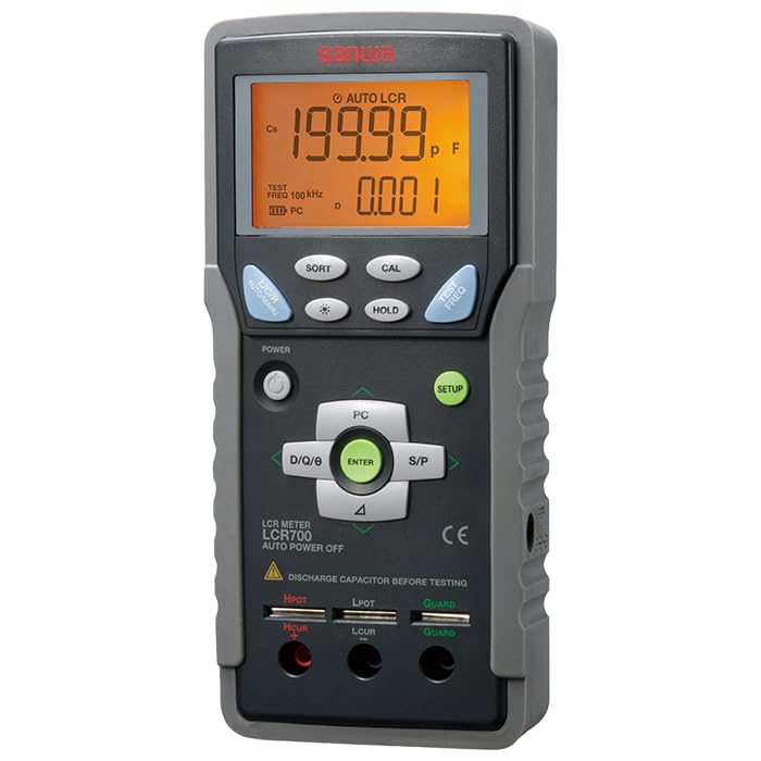 Japan SANWA LCR700 Handheld Digital LCR Meters Useful for Sorting Device Value Frequency DC~100kHz(LCR700)