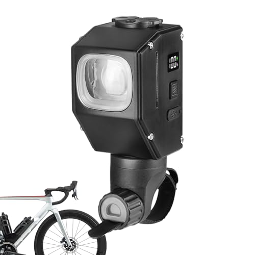 Lampe rechargeable 2000 lumen avec 8 modes pour éclairage de vélo