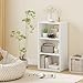 Giantex 2 Pieces 3 Shelf Bookcase, Book Shelves Open Cube Storage Cabinet Multi-Functional Home Office Bedroom Furniture Display Bookcases, White