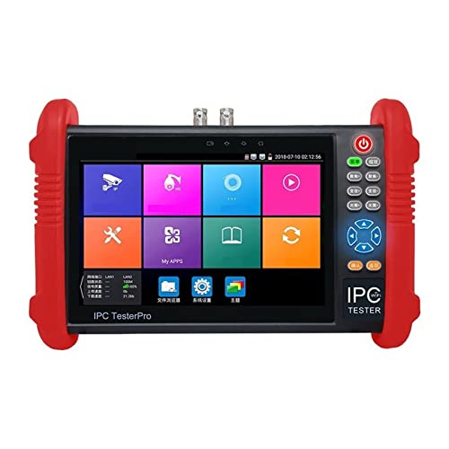 Probador de CCTV de 7 pulgadas con pantalla táctil para visualización y prueba de video 4K
