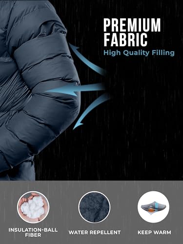 Image of URBAN BUCK Packable Puffer Jacket for Men Lightweight Winter Windproof & Water Repellent Hiking Jackets