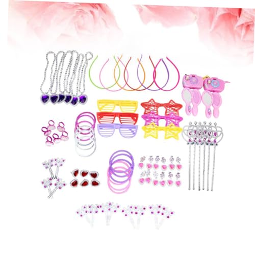 KOMBIUDA 72 Peças 12 Acessórios De Cabelo Para Meninas Brinquedos Para Crianças Colar Para Crianças