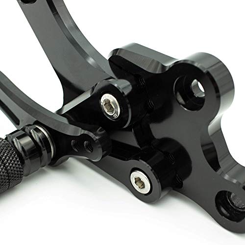 Krace Front Motorcycle Rearsets Footpegs Foot Pegs Rear Set Footrests Brake Shift Pedals Fully Adjustable Foot Boards Fit For Yamaha Fz1 2001-2005,Fz8 2001-2005 #TOP3
