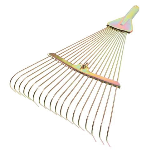 TINEASUR Râteau à Gazon Paysage Râteaux Tondeuse à Gazon Pelouses Outil De Pelouse Aérateur Râteau à Feuilles Coupe-Bordures Râteau à Arbustes Acier à Haute Teneur en Carbone