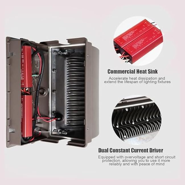 120W LED Wall Pack Lights, Extremely Bright Commercial Outdoor Wallpack, 5000K Daylight IP65 Waterproof Wall Light Exterior Security Lighting for Garage Backyard Parking Lot ?