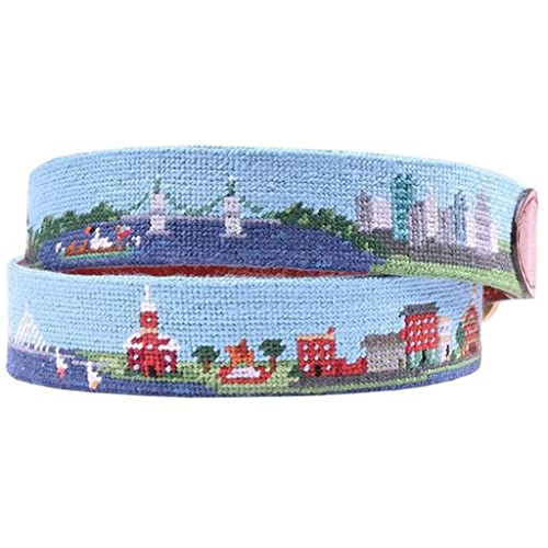Old Boston Scene Needlepoint Belt by Smathers & Branson3