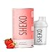Produktbild SHEKO Balance Shake Erdbeere + Shaker - 21 Cremige Mahlzeitenersatz Shakes zum Abnehmen - Proteinreich, Glutenfrei & Natürlicher Geschmack - Abnehmen Shake