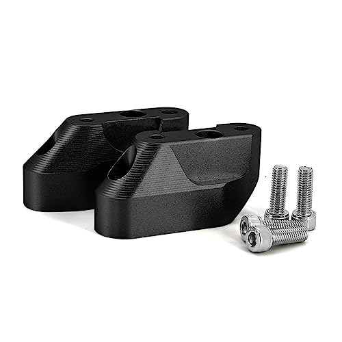 Eviter mal de dos en moto avec le rehausseur de guidon BMW R1200RS noir pour 2015-2021