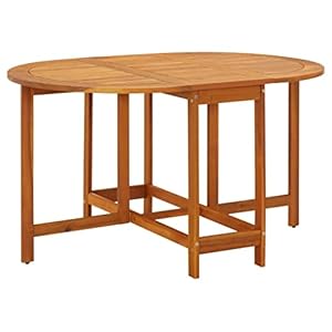 vidaXL Acaciahouten Tuintafel Inklapbaar Ovaal Tuintafel Eettafel Tuinmeubel
