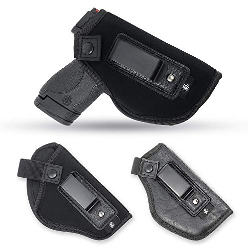 Iwb Concealed Carry Combo Bundle Gun Holster By Ph Fits M&P Shield 9Mm.40.45 Auto/Glock 19 26 27 29 30 33 42 43 / Rug Lc9, Lc380 | Taurus Slim, Pt111 G2 | Springfield Xds Hellcat #TOP20