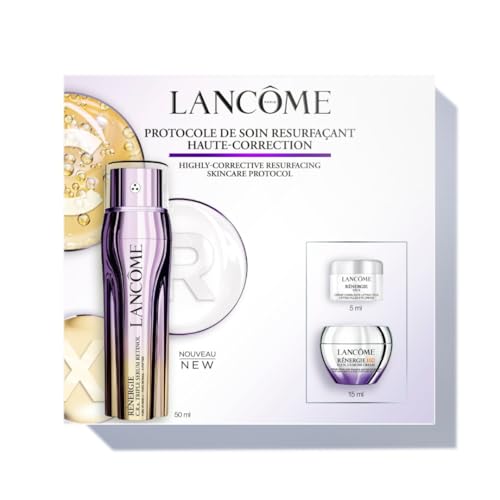 Lancôme Rénergie C.R.x. Triple Serum Retinol Skincare Gift Set, 3-Piece Anti-Aging Regime: 50ml Full-Size Triple Serum C.R.x., SPF 50 Day Cream & Eye Cream, Visibly Reduces Deep Wrinkles & Pores