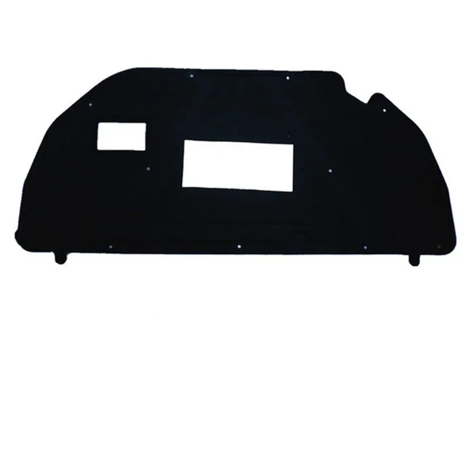 Sound Insulation Engine Soundproof Thermal Heat for Hood Compatible for 3 Sedan 2006 2007 2008 2009 2010 2012 2013(Color:1pcs Black)(with Aluminum foil)