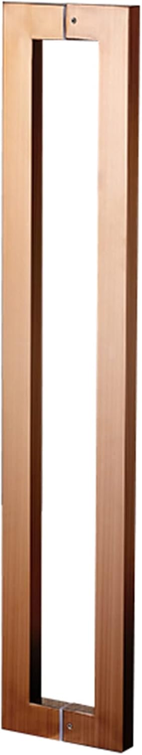 Gate Pull Handles,Modern Square Barn Door Handle Hardware for Garage Bar Shed Warehouse Door,Mirror or Matte Finshed (Color : Black#1,Size : Length 80cm(31.5in))