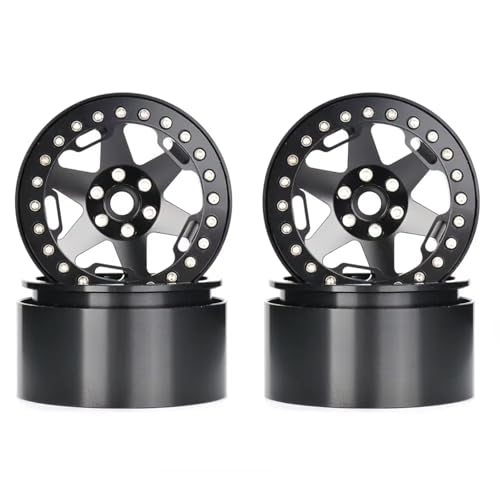 RC�z�C�[���n�u For Traction TANK300 KM5 YK4082 1/8 1/10 2.2�C���`���^���z�C�[���n�u�^�C��4��RC���f���J�[�N���[���[���g���t�B�b�g�A�N�Z�T���[�A�b�v�O���[�h�p(Black)