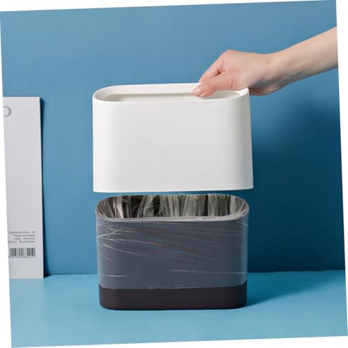 Cubo de basura de escritorio PRETYZOOM portátil bote de desechos para hogar 6