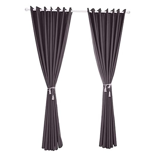 æ— 2-pack mörkläggningsgardiner, tunga ljusa skuggande draperier, värmeisolerade mörkläggningsgardiner för sovrum med genomföring