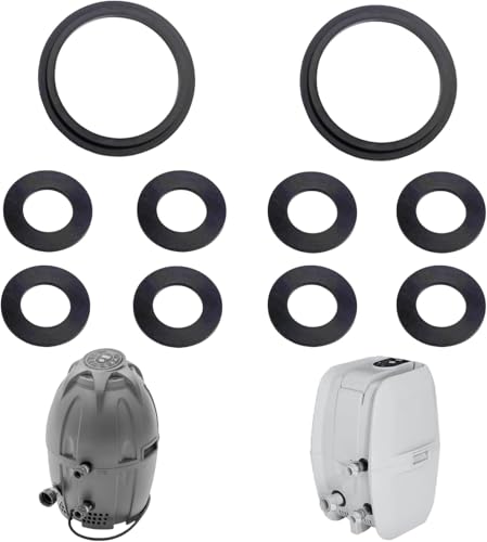 OLAWIS Connector Seal Washer Air Pump Washer for Coleman 54xxx, 90xxx, 600xx, and 1380x Also Apply to Bestway/Saluspa/SaluSpa Lay-Z-spa A Inflatable Hot Tub Hearter Spa Replacement Parts (2A + 8B/C)