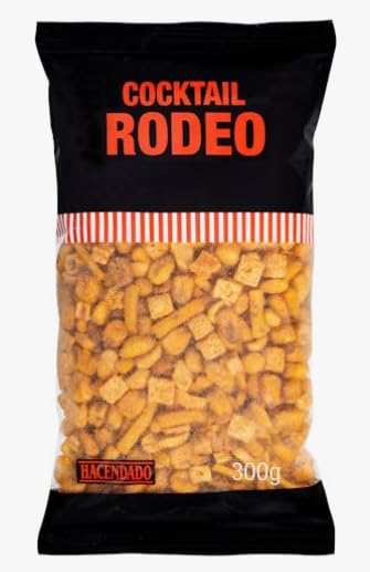 Hacendado Mélange Cocktail Rodeo, Snacks Apéritifs Croustillants, 300g PACK 6