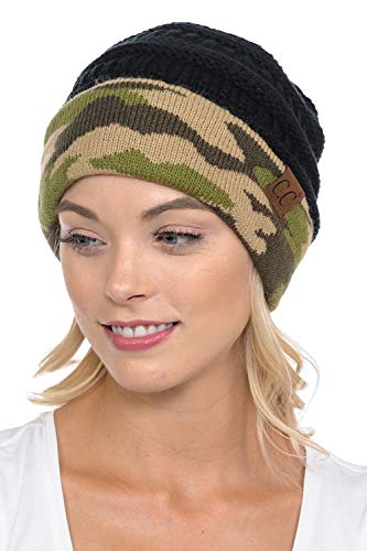 Image of Cambridge Select Thick Slouchy Knit Oversized Beanie Cap Hat