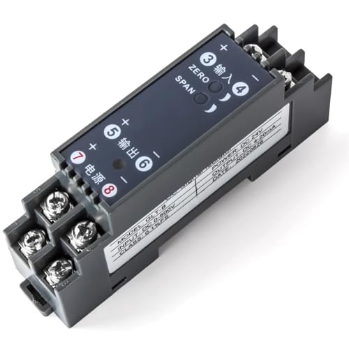 Transmisor de voltaje compacto con entrada AC 0-5V y salida 0-10V para carril DIN 5