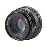 Brightin Star 35mm F1.2 Lens APS-C Large Aperture Portrait Lens Mirroless Camera for Canon EOS-M Mount,M1,M2,M3,M5,M6,M611,M10,M100,M50,M50 Mark 11,M200